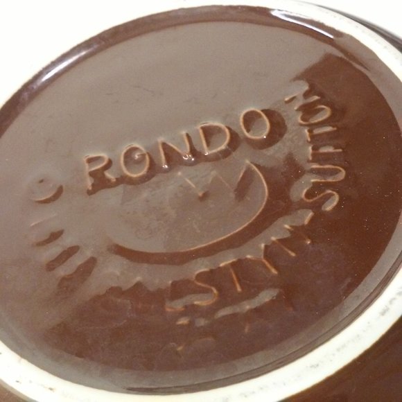 Vintage 1983 Rondo Gailstyn Japan Collectible Teapot Round 'Brown Betty' 6-cup - Picture 10 of 10